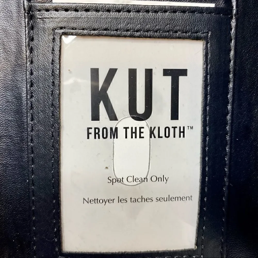 Kut from the Kloth black and white striped wallet